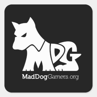Stickers officiels MadDogGamers (logo blanc)