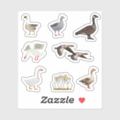 Stickers oies (Feuille)