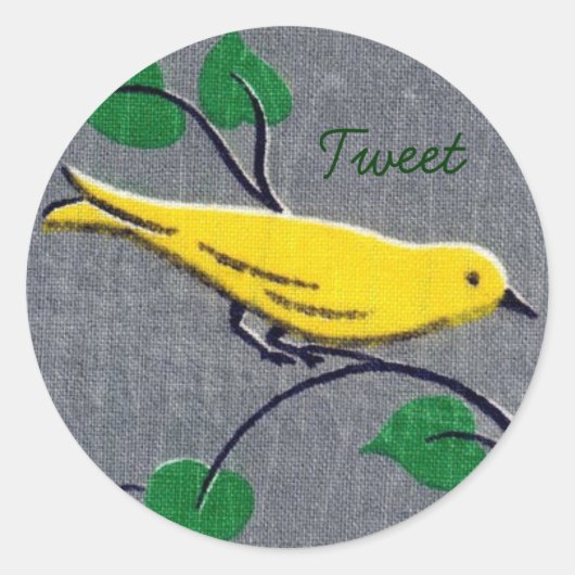 Stickers Oiseau Jaune (Devant)