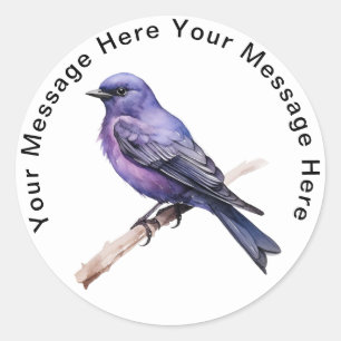 Stickers Oiseaux personnalisés Purple Martin