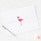 Stickers Oiseaux tropicaux Flamants roses roses (Enveloppe)