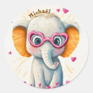 Stickers Olifant Valentijnsdag Kinderen School