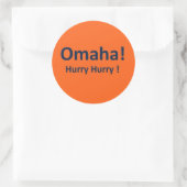 Stickers Omaha pour les fans de Broncos (Sac)