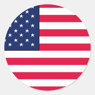 STICKERS onder Amerikaanse vlag
