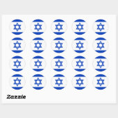 Stickers onder Israëlische vlag (Vel)