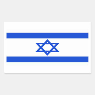 Stickers onder Israëlische vlag