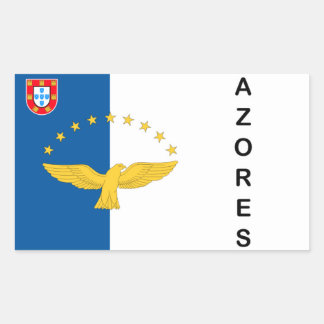 Stickers onder Portugese vlag Azoren