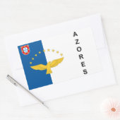 Stickers onder Portugese vlag Azoren (Envelop)