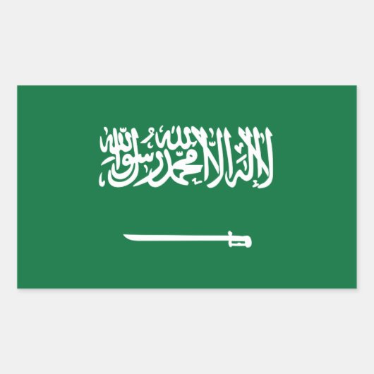 Stickers onder Saoedi-Arabische vlag (Voorkant)