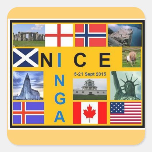 Stickers onder Schotse vlag (Voorkant)