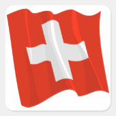 Stickers onder Zwitserse vlag (Voorkant)