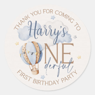 Stickers ONE personnalisés 1er anniversaire