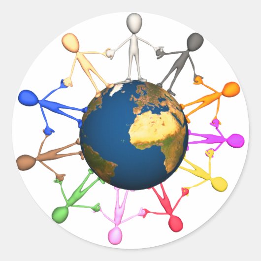 Stickers op Aarde (Voorkant)