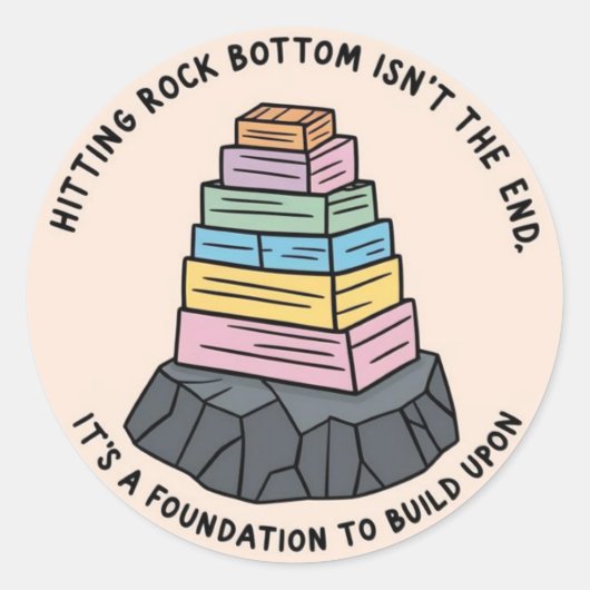 Stickers op de rotsachtige bodem (Voorkant)