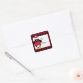 Stickers op het kerstvierkant (Envelop)