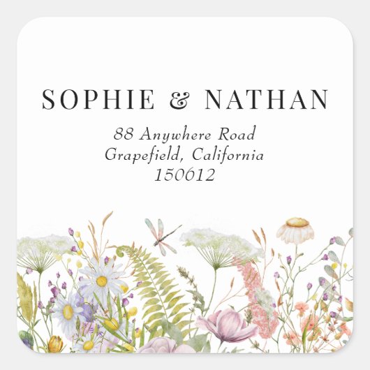 Stickers op het Plein van de  van de lenteszomer (Voorkant)