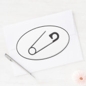 Stickers Open Safety Pin | Autocollants automobile (Enveloppe)