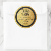 Stickers or et noir rétro pour mariage Favor (Sac)