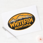 stickers orange de corégone du Montana (Enveloppe)