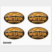 stickers orange de corégone du Montana (Feuille)