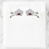 Stickers - Orchidée blanche à lèvres rubis (Sac)