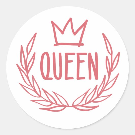Stickers Ordinateur portable Queen Crown (Devant)