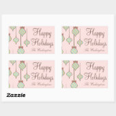 Stickers Ornement Vacances Rose (Feuille)
