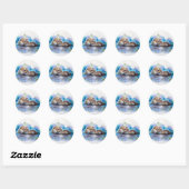 Stickers Otter aquarelle (Feuille)