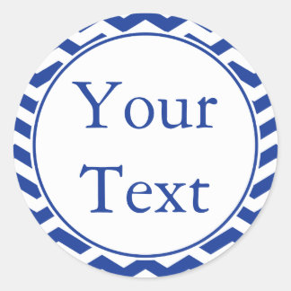 Stickers ou Étiquettes bleus et blancs avec texte 