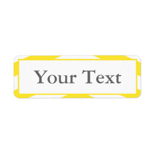 Stickers ou Étiquettes jaunes et blancs avec texte