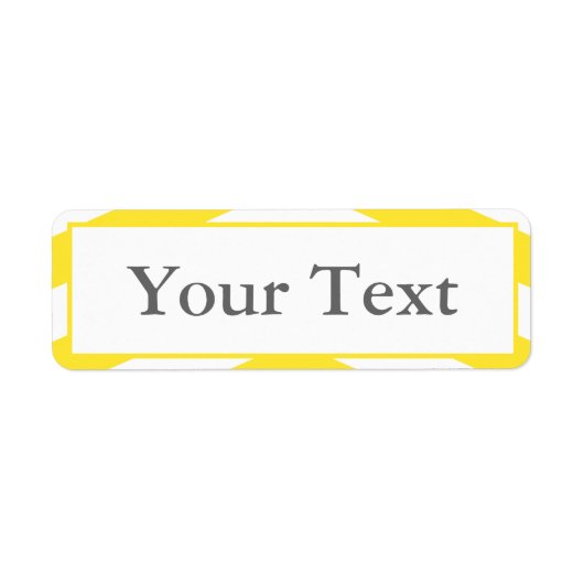 Stickers ou Étiquettes jaunes et blancs avec texte (Devant)