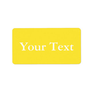 Stickers ou Étiquettes jaunes et blancs avec texte