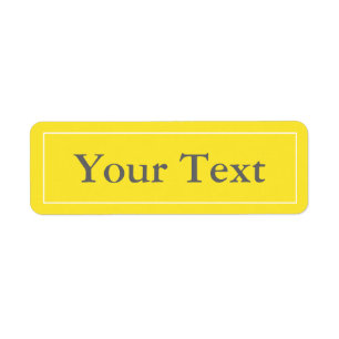 Stickers ou Étiquettes jaunes et blancs avec texte