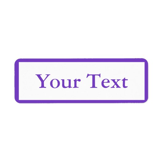 Stickers ou Étiquettes violets moyens avec texte p (Devant)