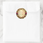 stickers ou sceaux brun doré mariage (Sac)