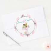 Stickers ou sceaux Macarons et cupcakes (Enveloppe)