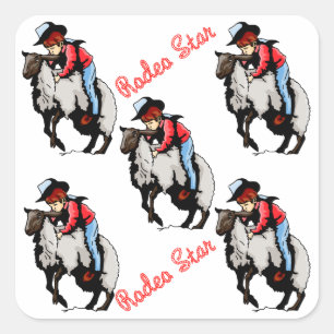Stickers Ouest Parti Favoriser Rodeo Mutton Bustin