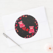 Stickers Ours et Coeur de Charme (Enveloppe)