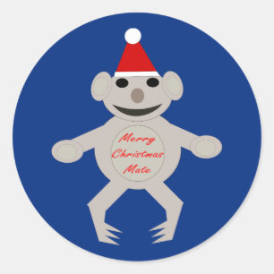 Stickers Ours Koala de Noël australien