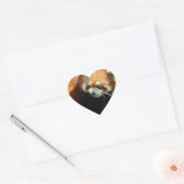 Stickers Ours Panda Rouge Cute (Enveloppe)