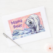 Stickers Ours Polaire Mama (Enveloppe)