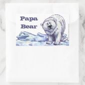 Stickers Ours polaire Papa Bear (Sac)