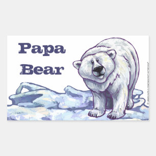 Stickers Ours polaire Papa Bear