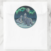 Stickers Ours Polaire Stickers Art Faune (Sac)