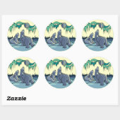 Stickers Ours Polaire Stickers Art Faune et Cadeau (Feuille)