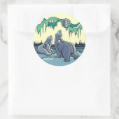 Stickers Ours Polaire Stickers Art Faune et Cadeau (Sac)