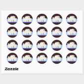 Stickers Ours Polaires Bleus (Feuille)
