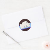 Stickers Ours Polaires Bleus (Enveloppe)