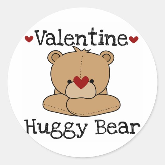 Stickers Ours Valentine Huggy (Devant)