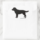 Stickers ovale du Labrador Retriever (Sac)